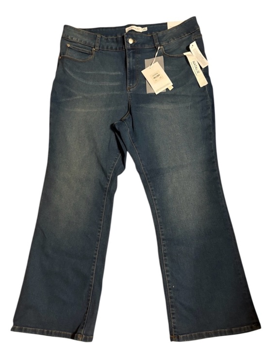 Tahari Denim - Tahari Mid Rise Bootcut Jeans 20W Dark Wash Stretch Denim NWT Flare